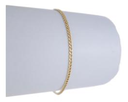 Pulseira Feminina Grumezinha 18 Cm Ouro 18k 750 Novidade 18 Cm Pulseira Feminina Grumezinha 18 Cm Ouro 18k 750 Novidade 18 Cm
