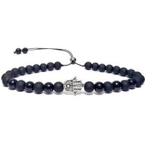 Pulseira Feminina Hamsa Mao De Fatima Prata