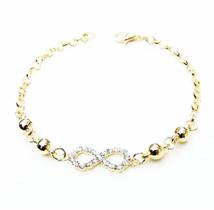 Pulseira Feminina Infinito Lembrancinha Folheado 18k