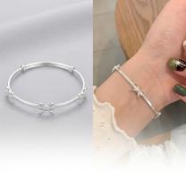 Pulseira Feminina Laço Delicada Bracelete Ajustável Tendência