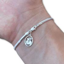 Pulseira Feminina Lacraia 2,5mm São Jorge Prata 925 Original Pulseira Feminina Lacraia 2,5mm São Jorge Prata 925 Original