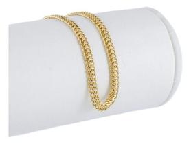 Pulseira Feminina Lacraia 3.9 16 Cm Ouro 18k Pulso Fino