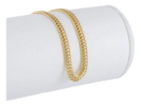 Pulseira Feminina Lacraia 3.9 19 Cm Ouro 18k Certificado Gar