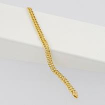 Pulseira Feminina Lacraia 5.0 19 Cm Ouro 18k Certificado Gar