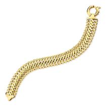 Pulseira Feminina Lacraia em Ouro 18K