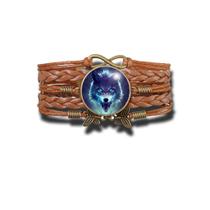 Pulseira Feminina Lobo Azul Ajustável