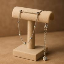 Pulseira Feminina Minimalista Com Mini Esferas Pulseira Feminina Minimalista Com Mini Esferas