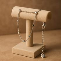 Pulseira Feminina Minimalista Com Mini Esferas Pulseira Feminina Minimalista Com Mini Esferas