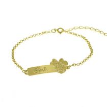 Pulseira Feminina Nome Giulia Banhada Ouro 18K -1080080