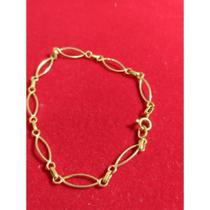 Pulseira Feminina ouro 18 kilates 4 gramas 5 mm maciça