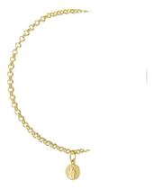Pulseira Feminina Ouro 18k 750 Elo Português São Bento 17 Cm