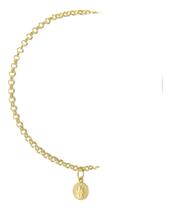 Pulseira Feminina Ouro 18k 750 Elo Português São Bento 17 Cm Pulseira Feminina Ouro 18k 750 Elo Português São Bento 17 Cm