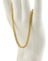 Pulseira Feminina Ouro 18k 750 Grumet Dupla 3.5 18 Cm Linda