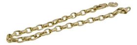 Pulseira Feminina Ouro 18k Elos Portugueses 4.1 19 Cm