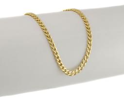 Pulseira Feminina Ouro 18k Grumet 3.3 18 Cm Certificado G