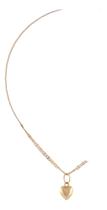 Pulseira Feminina Ouro Pingente Coração 18 Cm 18k 750 Dourado Pulseira Feminina Ouro Pingente Coração 18 Cm 18k 750 Dourado