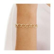 Pulseira Feminina Oval Ouro 18k 750