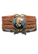 Pulseira Feminina Padre Pio São Pio de Pietrelcina ICAR Ajustável