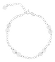Pulseira Feminina Portuguesa Corações Em Prata 925