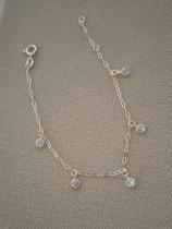 Pulseira Feminina Prata 925 com Zirconias na vor cristal