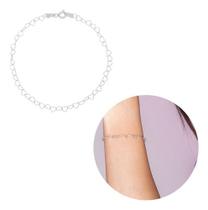 Pulseira Feminina Prata 925 Elo Coração