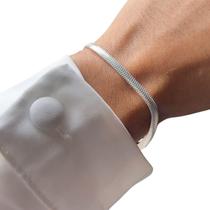 Pulseira Feminina Prata 925 Legítima Estilo Lacraia Pulseira Feminina Prata 925 Legítima Estilo Lacraia