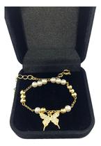 Pulseira Feminina Premium Elo Misto Pérolas Moedas Antigas Pulseira Feminina Premium Elo Misto Pérolas Moedas Antigas