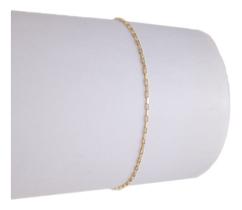 Pulseira Feminina Tijolinho 18 Cm Ouro 18k 750 Certificado G