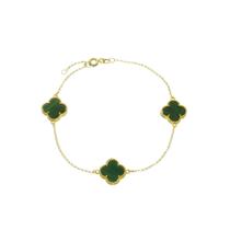 Pulseira Feminina Trevo De Ouro 18k 750