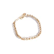 Pulseira Feminina Tripla Strass Dourado Gipsy Soul