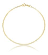 Pulseira Feminina Veneziana Tripla Ouro 18k 750