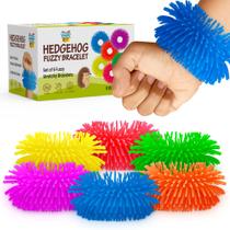 Pulseira Fidget PICK A TOY Vibrant Squishy Fuzzy Toy, pacote com 6 Pulseira Fidget PICK A TOY Vibrant Squishy Fuzzy Toy, pacote com 6