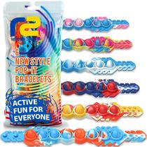 Pulseira Fidget Toy Pop It - Brinquedo Sensorial para Crianças e Adultos