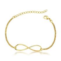 Pulseira fina com passante infinito Pulseira fina com passante infinito