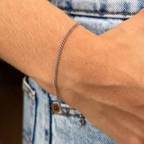 Pulseira fina estilo basic dia a dia aço inox Pulseira fina estilo basic dia a dia aço inox