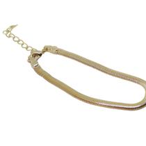 Pulseira Fio Alemao Chato 4MM Ouro Pulseira Fio Alemao Chato 4MM Ouro