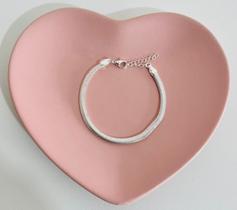 Pulseira fio alemão folheado a prata 925 delicada