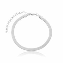 Pulseira Fita Banhado a Prata (SEMIJOIA) Pulseira Fita Banhado a Prata (SEMIJOIA)
