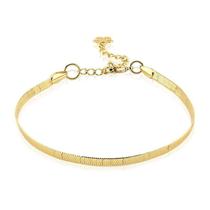 Pulseira Fita Folheada a Ouro 18k