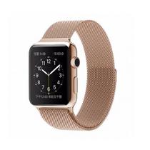 Pulseira Flix Milanese Aço Loop Metal Rosê Compatível com Apple Watch 1 2 3 4 - 42mm 44mm e 45mm