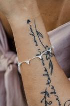 Pulseira Florzinhas em Zicornia brilhate em prata 925 legitima Pulseira Florzinhas em Zicornia brilhate em prata 925 legitima