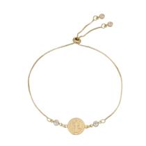 Pulseira folheada a ouro 18k ajustável cathy são bento zircônias Pulseira folheada a ouro 18k ajustável cathy são bento zircônias