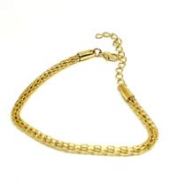 Pulseira Folheada A Ouro 18K Cubos Vazados Pulseira Folheada A Ouro 18K Cubos Vazados