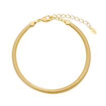 Pulseira folheada a ouro 18k malha metal fina fernanda Pulseira folheada a ouro 18k malha metal fina fernanda