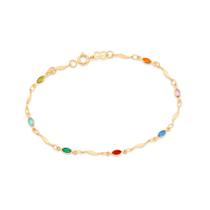 Pulseira folheada a ouro COLORIDO 550643 Rommanel