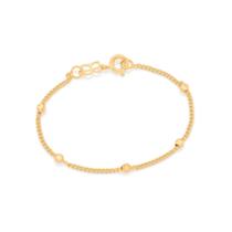 Pulseira folheada a ouro com bolas 550194 Rommanel Pulseira folheada a ouro com bolas 550194 Rommanel