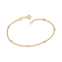 Pulseira folheada a ouro com bolas 550195 Rommanel