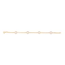 Pulseira folheada a ouro com cristais BRANCO 551263 Rommanel Pulseira folheada a ouro com cristais BRANCO 551263 Rommanel