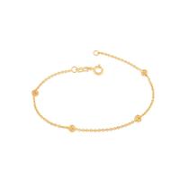 Pulseira folheada a ouro com globos 550488 Rommanel