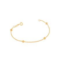 Pulseira folheada a ouro com globos 550854 Rommanel Pulseira folheada a ouro com globos 550854 Rommanel